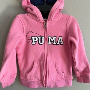 Puma Kids Bright Pink Hoodie